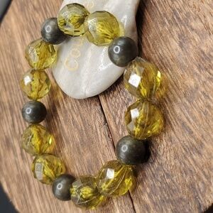 B2815 lantern crystal faceted bracelet